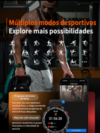 ESTG HT33 Outdoor – Smartwatch com Lanterna LED by Frazione