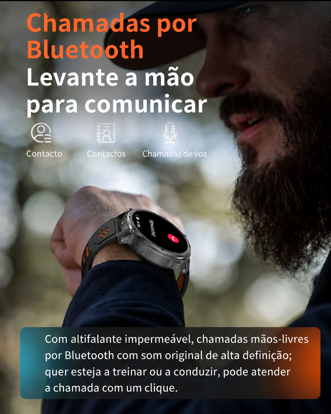 ESTG HT33 Outdoor – Smartwatch com Lanterna LED by Frazione