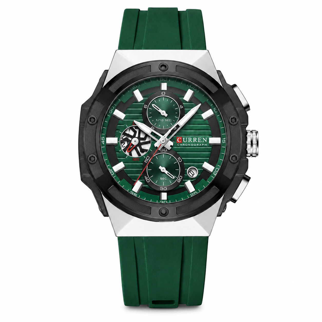 CURREN Sport Chrono – Relógio Cronógrafo em Silicone