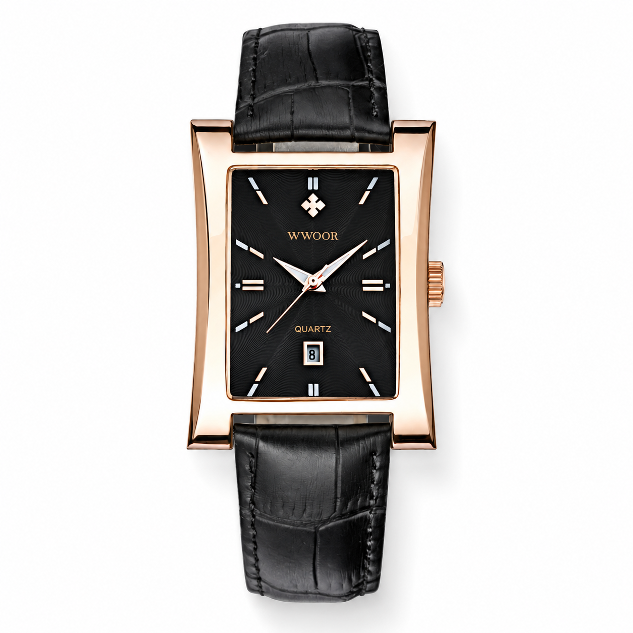 WWOOR 8017 Classic – Relógio Quartz em Pele