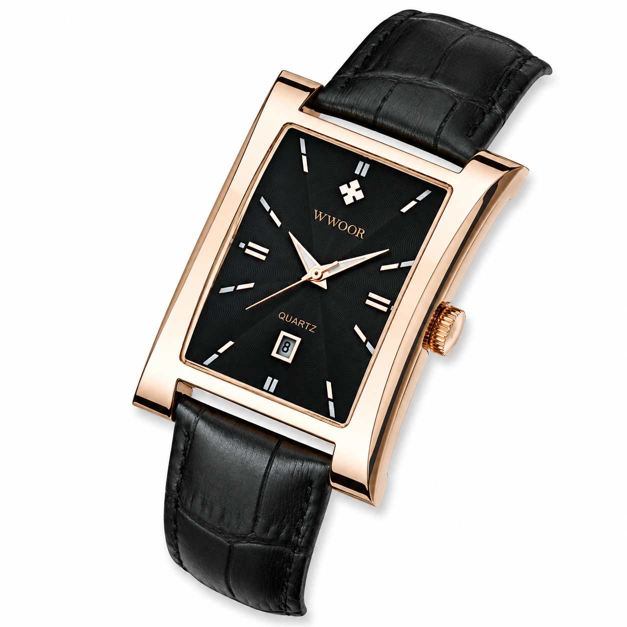 WWOOR 8017 Classic – Relógio Quartz em Pele