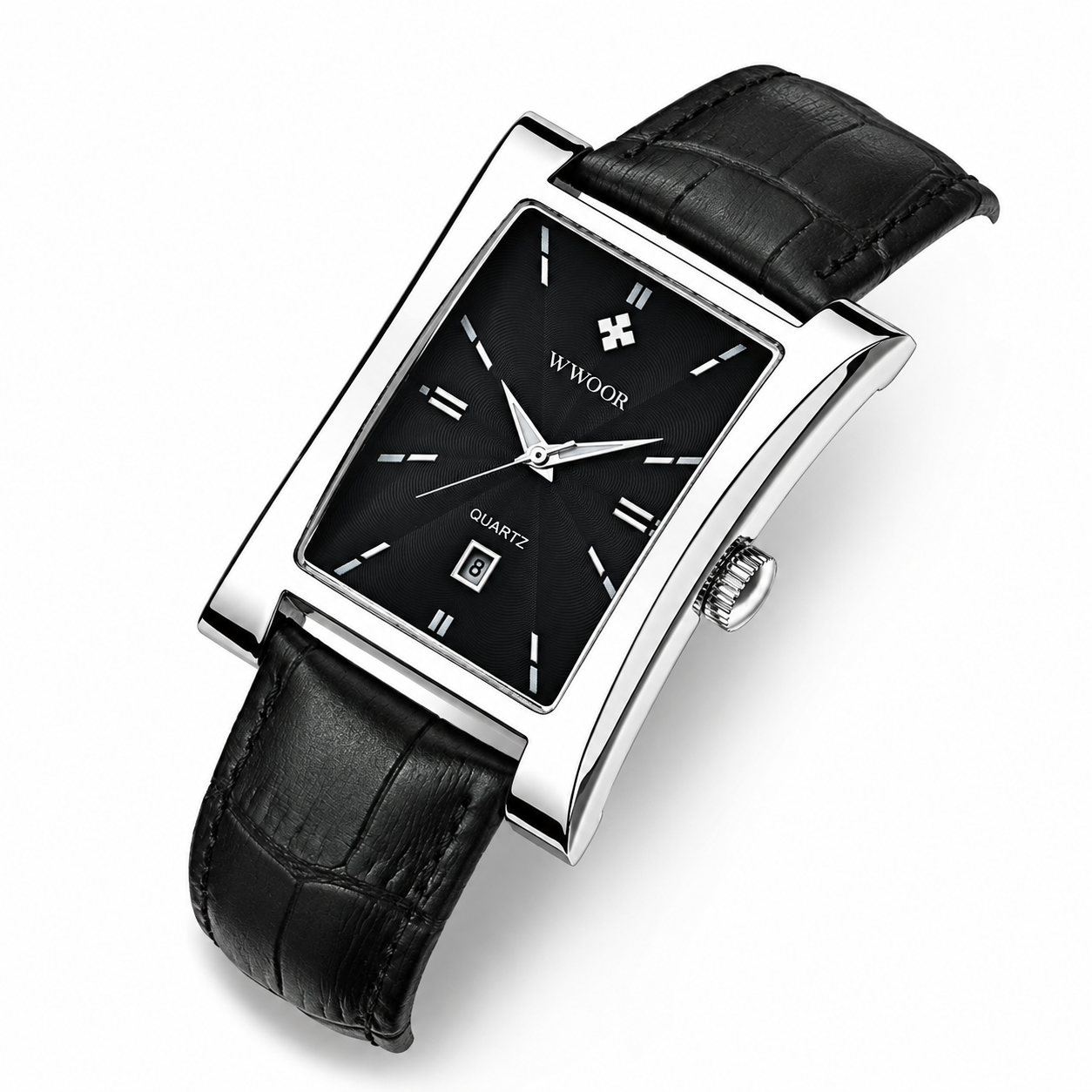 WWOOR 8017 Classic – Relógio Quartz em Pele