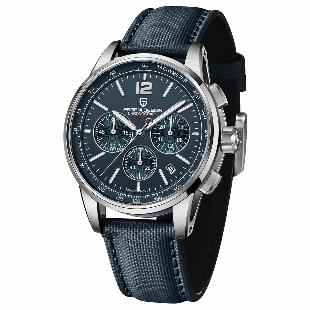 PAGANI DESIGN VK63 Sapphire – Relógio Cronógrafo em Aço
