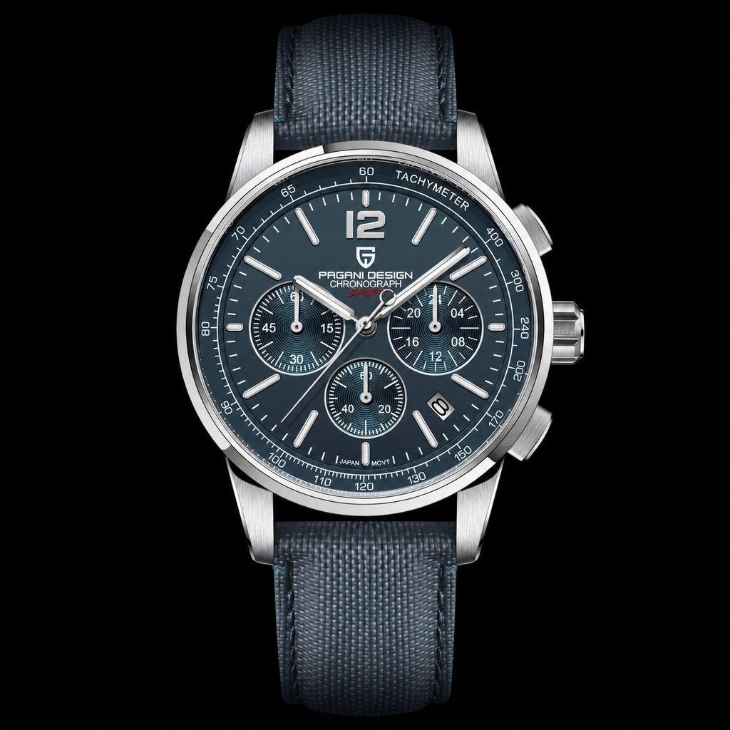 PAGANI DESIGN VK63 Sapphire – Relógio Cronógrafo em Aço