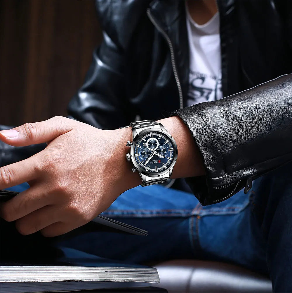 CURREN Chrono Blue – Edição Premium by Frazione