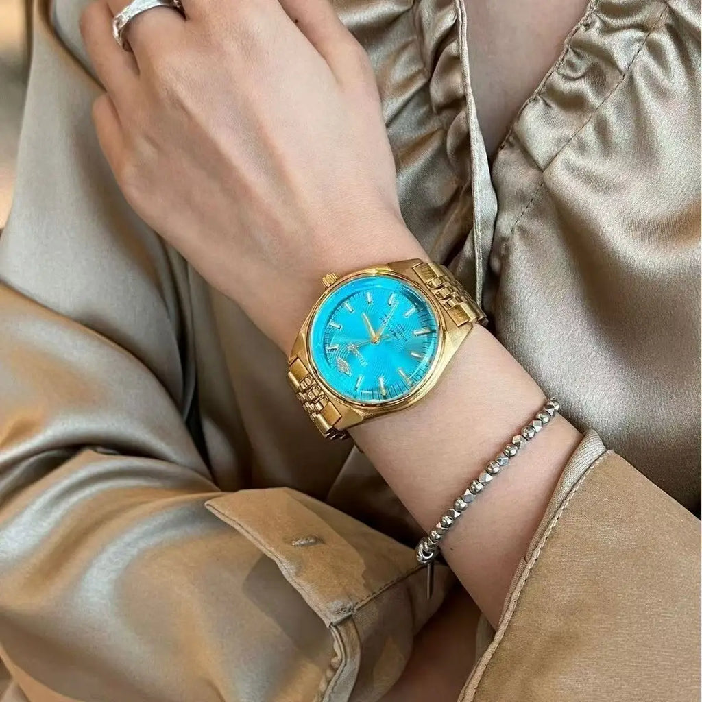 Relógio Feminino Swiss Luxury – Elegância Brilhante