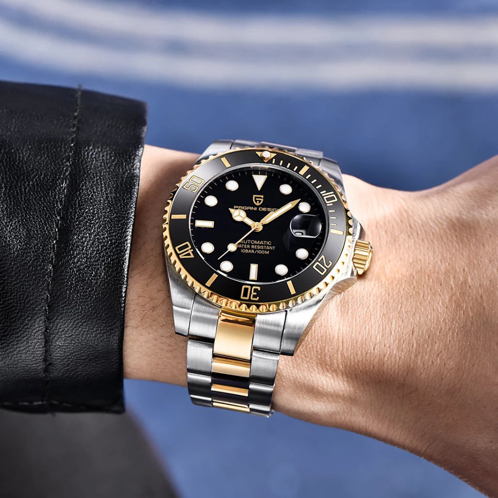 PAGANI DESIGN Diver Automatic – Relógio Mecânico em Aço