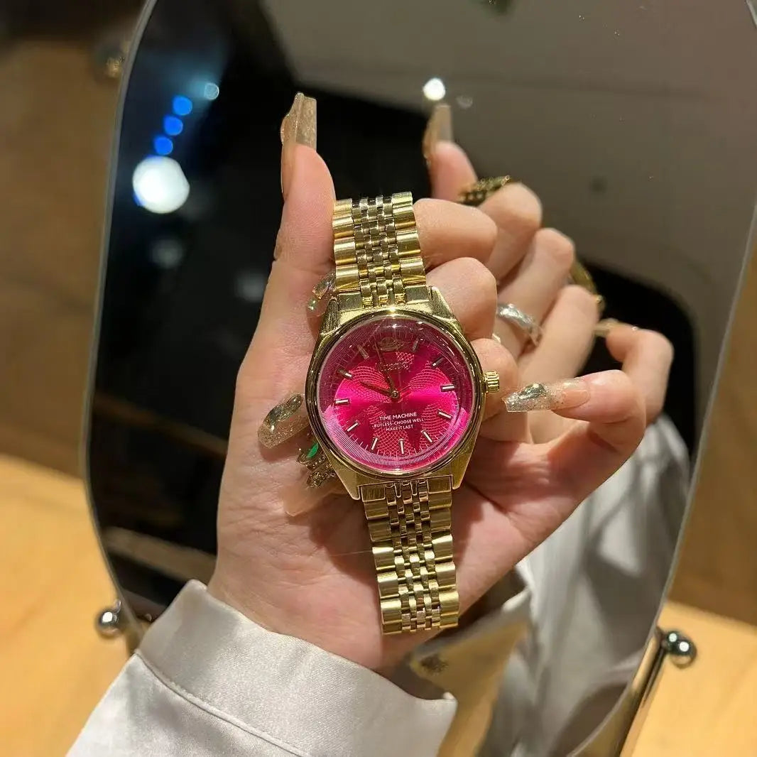 Relógio Feminino Swiss Luxury – Elegância Brilhante
