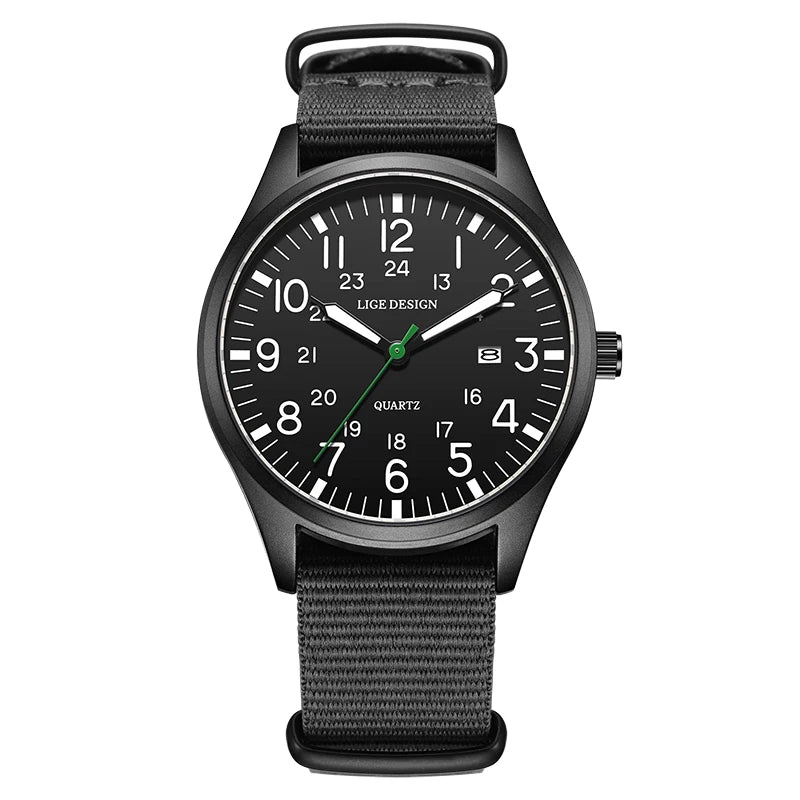 Relógio LIGE Field – Nylon e Mostrador Luminoso by Frazione