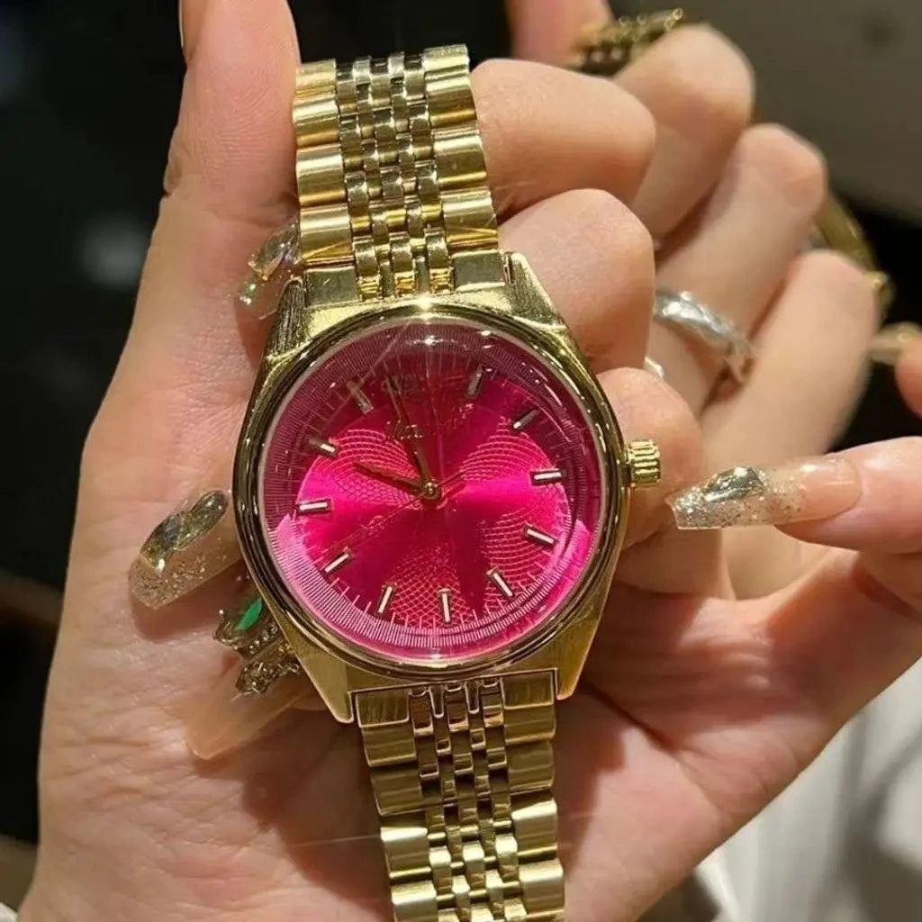 Relógio Feminino Swiss Luxury – Elegância Brilhante