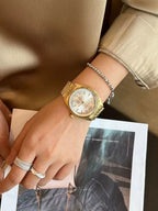 Relógio Feminino Swiss Luxury – Elegância Brilhante