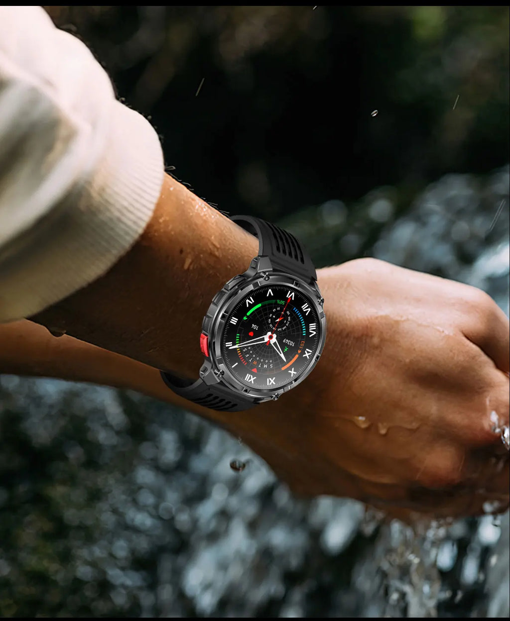 ESTG HT33 Outdoor – Smartwatch com Lanterna LED by Frazione