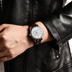 Relógio Quartz PAGANI DESIGN PD-1689 em Pele e Safira