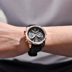 Relógio Cronógrafo BY-5171 com Bracelete em Pele