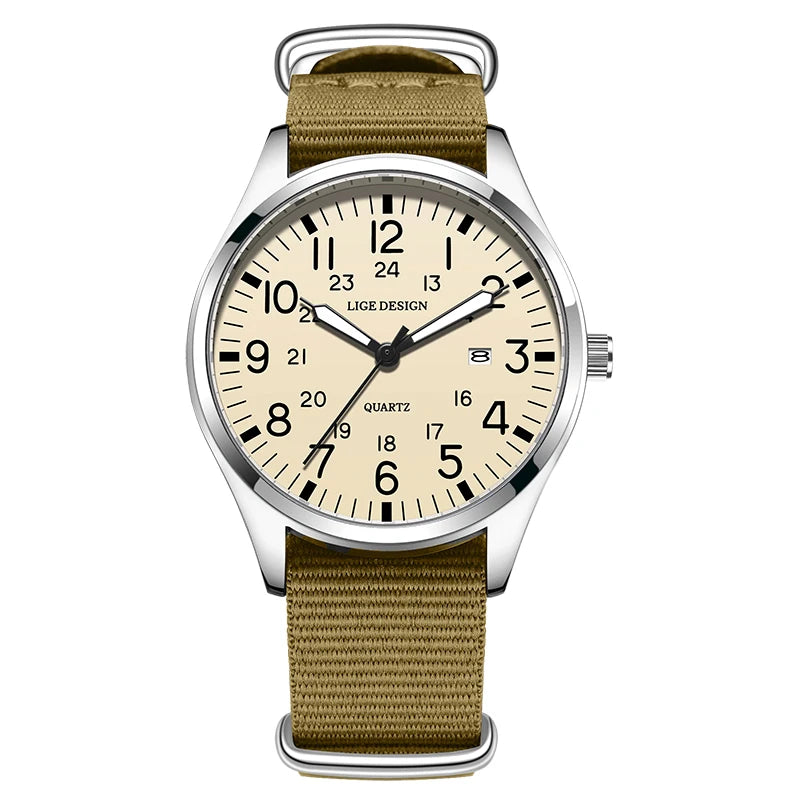 Relógio LIGE Field – Nylon e Mostrador Luminoso by Frazione