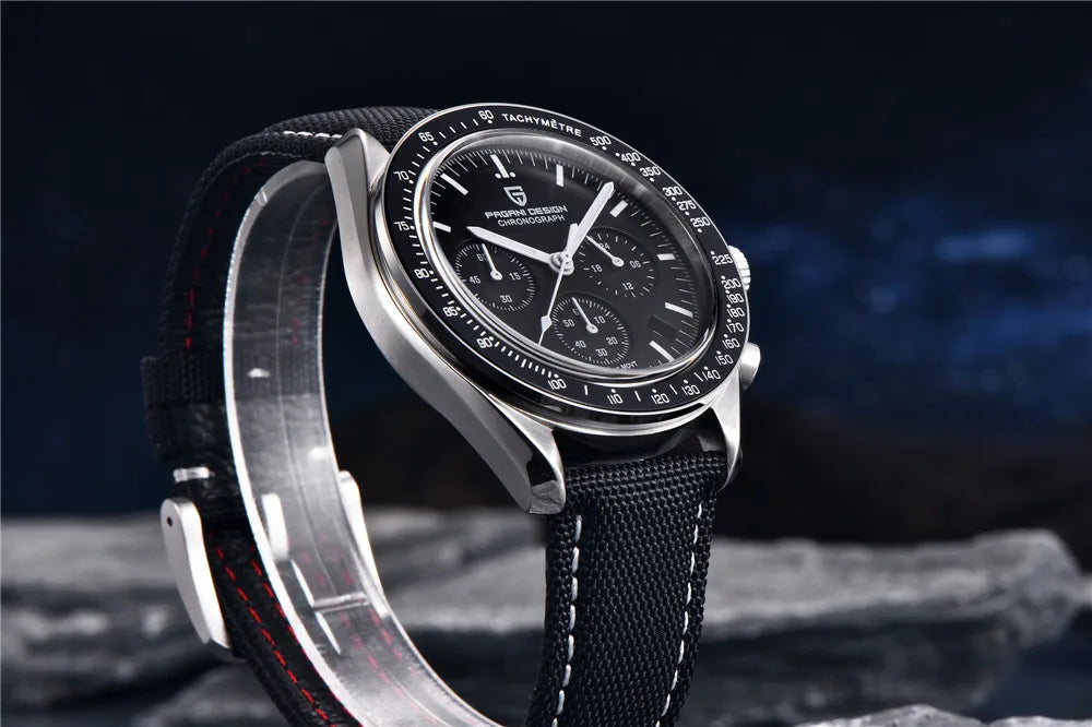 Relógio Cronógrafo Moon 1701 em Aço Inoxidável