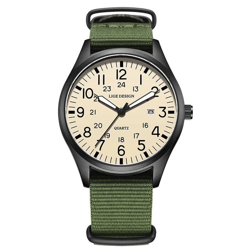 Relógio LIGE Field – Nylon e Mostrador Luminoso by Frazione