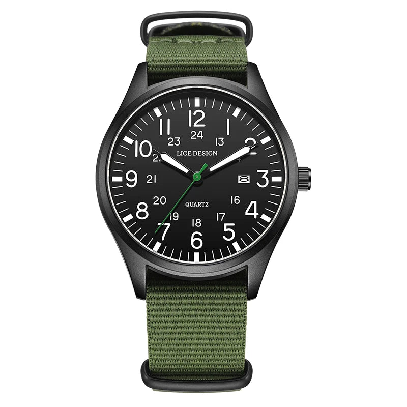 Relógio LIGE Field – Nylon e Mostrador Luminoso by Frazione