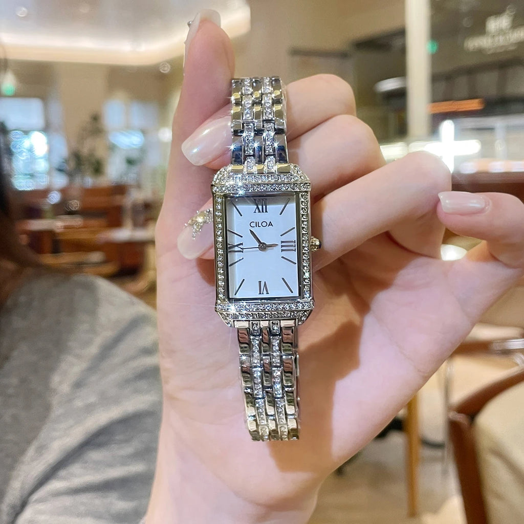 Relógio Feminino CILOA Square – Luxo Minimalista