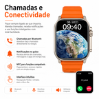 Smartwatch C900 Ultra 2 chamadas e conectividade