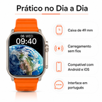 Smartwatch C900 Ultra 2 prático no dia a dia