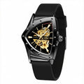 T-WINNER 8243B — Relógio Automático Skeleton com Pulseira em Borracha