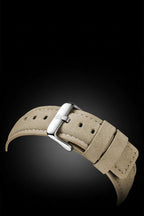 Relógio com Mostrador Verde e Bracelete em Estilo Pele