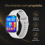 Smartwatch P98 com acompanhamento de passos, calorias e modos desportivos